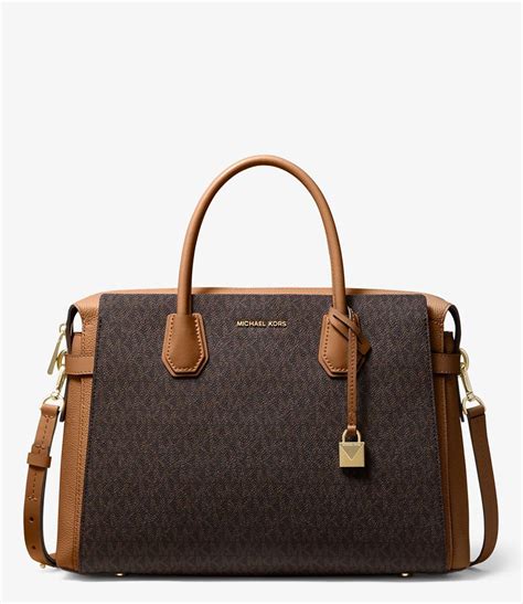 michael kors mercer tri color satchel|michael kors mercer belted satchel.